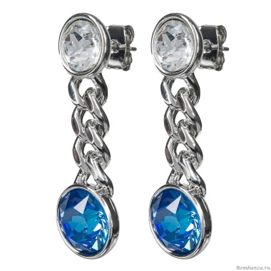 Серьги Fiore Luna, Royal Blue Delite, A2401SW-E01.23 BL/S Серьги Fiore Luna, Royal Blue Delite, A2401SW-E01.23 BL/S